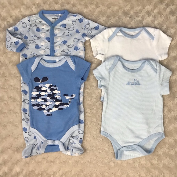 Quiltex & Little Me Baby Boy Bundle Sleeper FLAWS